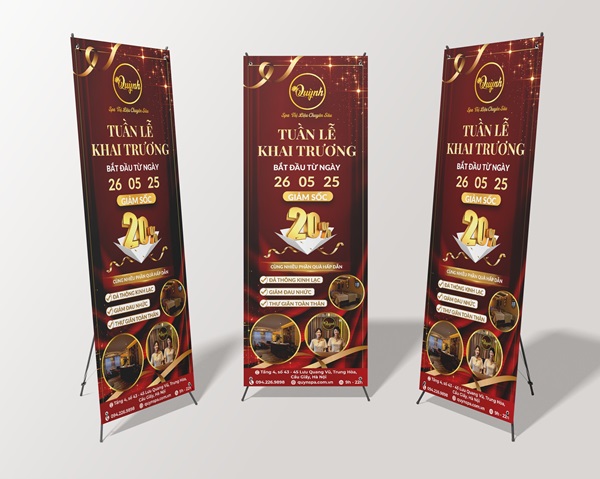 standee chữ x