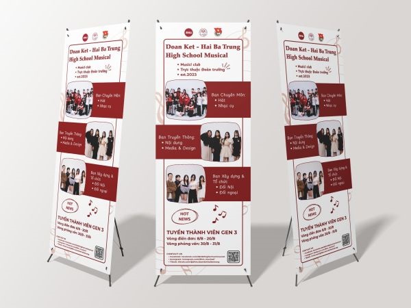 standee chữ x