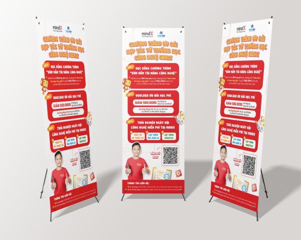 standee chữ x